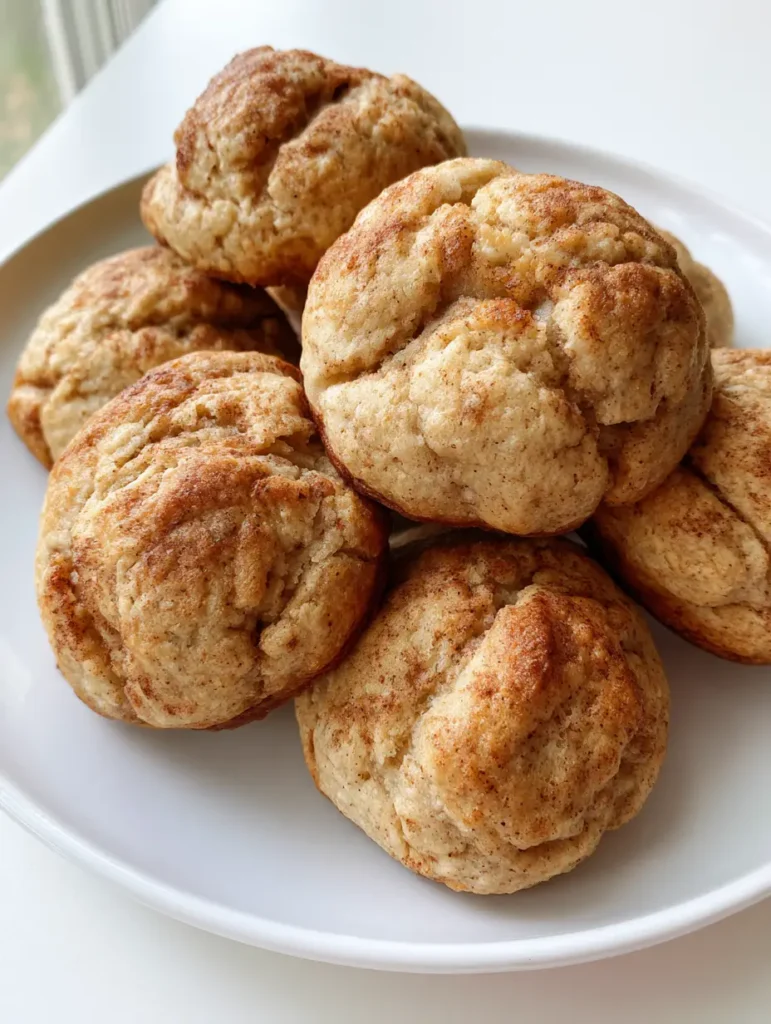 Banana Bread Cookies: The Ultimate Thick and Soft-Baked Recipe 1 Close-up of Banana Bread Cookies showing the golden-brown bottom edges and characteristic cracked matte top.