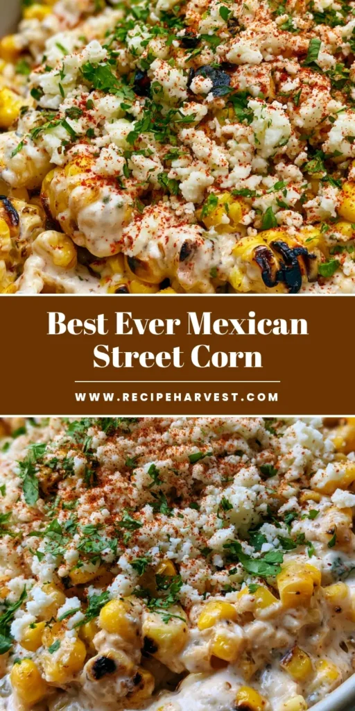 Mexican Street Corn Salad (The Ultimate Creamy & Charred Esquites) 3 A vibrant bowl of Mexican Street Corn Salad with charred yellow kernels, white cotija cheese, green cilantro, and a dusting of red chili powder.