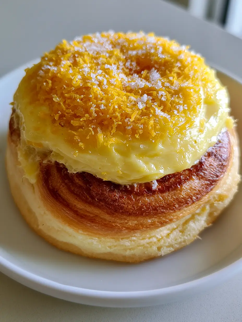 Close-up of the soft airy texture and spiraled golden edges of a Filipino Ensaymada bun.