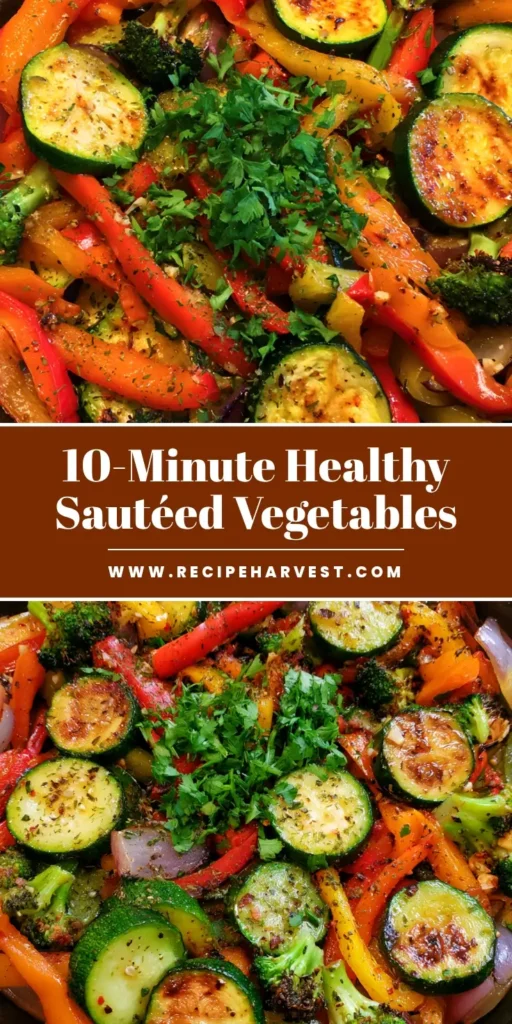Sautéed Vegetables Recipe: The Best Easy Skillet Side Dish 3 A rustic cast iron skillet filled with a sautéed vegetables recipe including charred broccoli, seared zucchini, and vibrant bell peppers. (sautéed vegetables recipe)