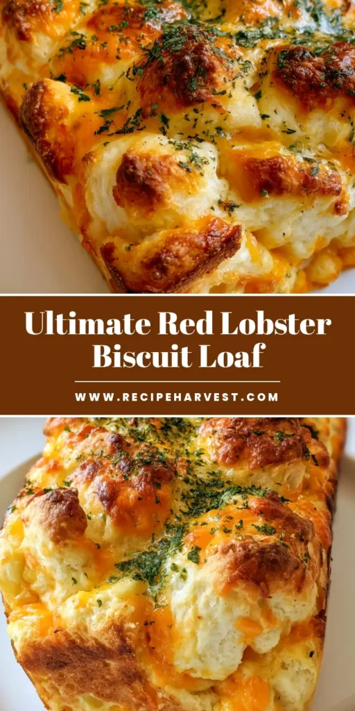A handheld smartphone photo of a pull-apart Red Lobster Cheese Biscuit Loaf with melted cheddar and garlic butter on a white plate.